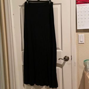 Black maxi skirt